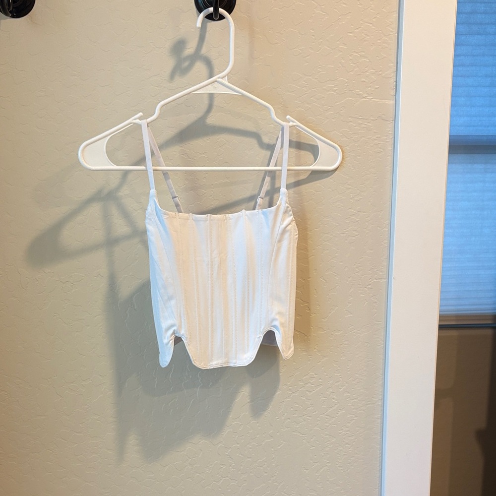 Corset Style Cropped Top